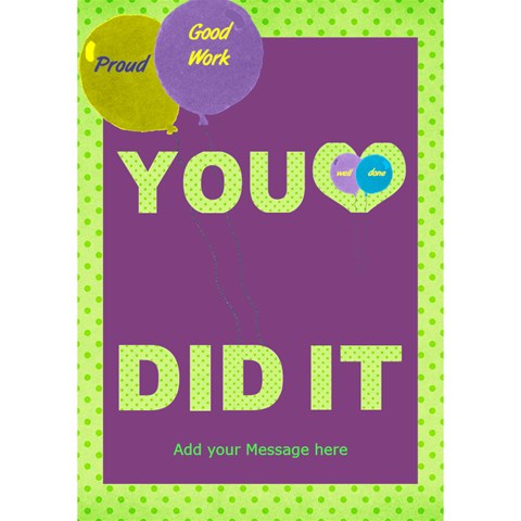 You Did It With Balloons 3d Card By Deborah Inside