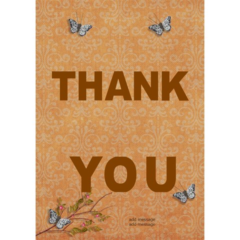 Thank You 3d Card (7x5) : Thankful2 By Jennyl Inside