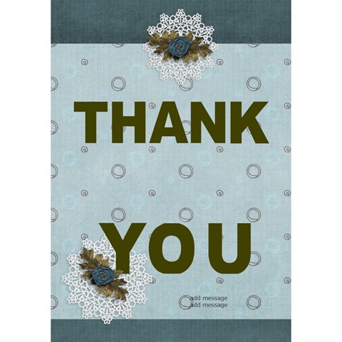 Thank You 3d Card (7x5) : Thankful5 By Jennyl Inside