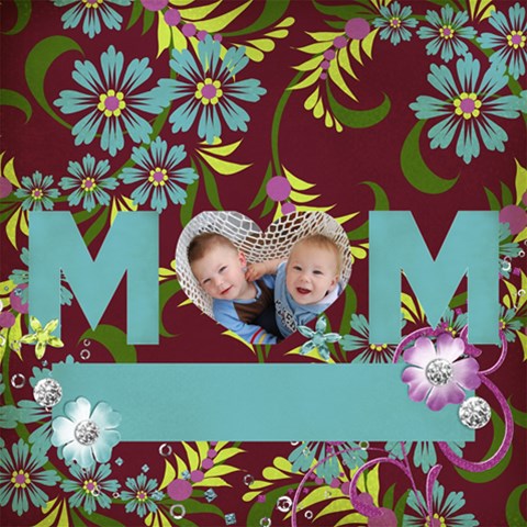 3d Mom, Floral Mother s Day Card By Mikki Inside