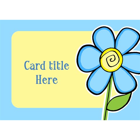 Flower General Purpose 3d Card By Deborah Front