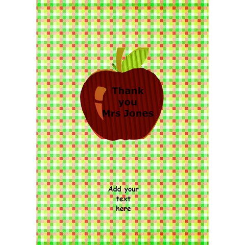 Thanks You Apple 3d Card By Deborah Inside