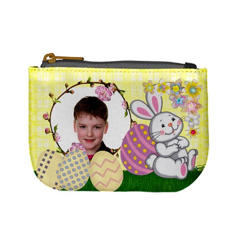 Easter Bunny Mini Coin Purse By Catvinnat Front