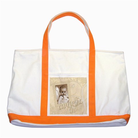 Angelic Two Tone Tote Bag By Catvinnat Front