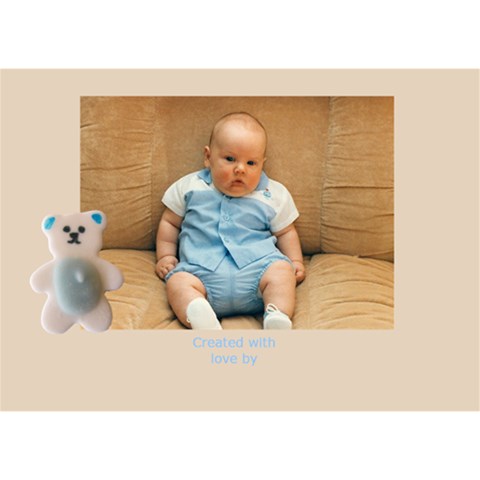 Baby Boy Announcement 3d Card By Deborah Back