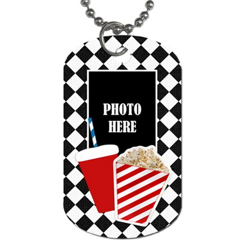 Carnival 1 Sided Dog Tag By Lisa Minor Front