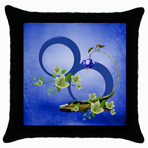 Blue Romance Pillow Case By Elena Petrova Front