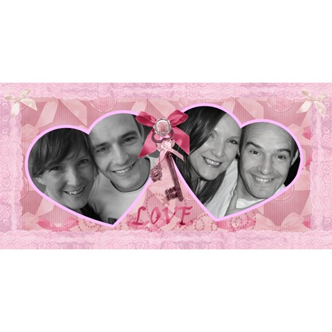 I Love You Pink Bow Heart 3d Card By Claire Mcallen Front