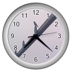 The traffic guide craw - Wall Clock (Silver)