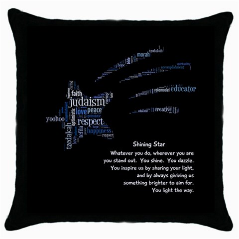 Pillow With Poem By Rokki Parrinello Front