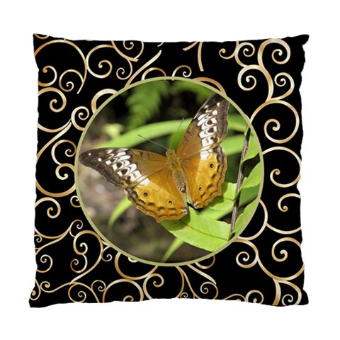 Black And Gold Cushion By Deborah Front
