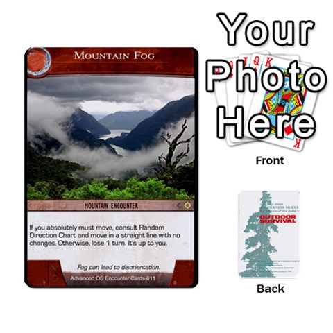 Queen Advanced Outdoor Survival Swamp And Mountain Encounter Deck By Michael Front - SpadeQ
