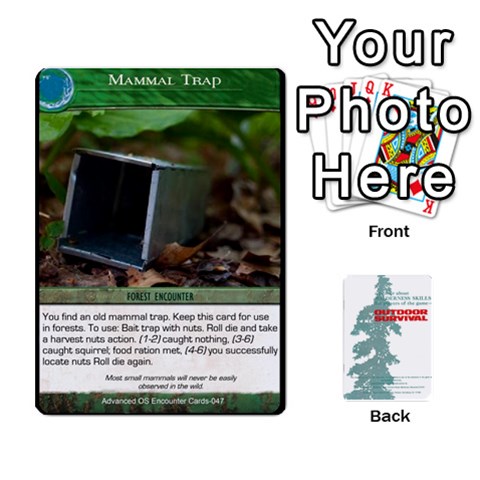 Advanced Outdoor Survival Forest And Desert Encounter Deck By Michael Front - Diamond2