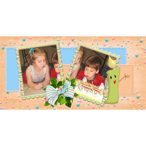 Happy Birthday 3d Card (8x4) A By Spg Front