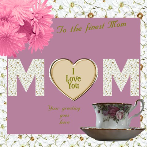 The Finest Mom 3d Card By Deborah Inside