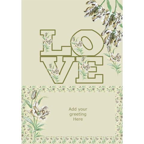 Gold Love 3d General Card By Deborah Inside