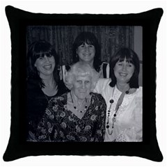 girls and aunty dolly - Throw Pillow Case (Black)