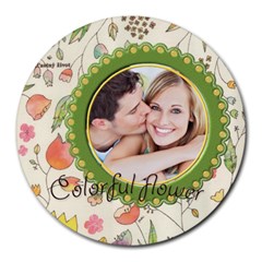 colorful - Round Mousepad