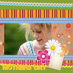 mothers day - ScrapBook Page 8  x 8 