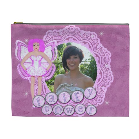 Fairy Power Xl Make Up Cosmetic Bag By Claire Mcallen Front