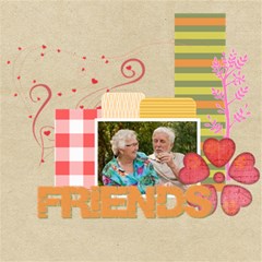 friends - ScrapBook Page 8  x 8 