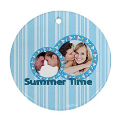 summer time - Round Ornament (Two Sides)