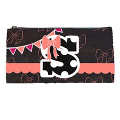 Pencil Case- Monogram Bows & Polka Dot