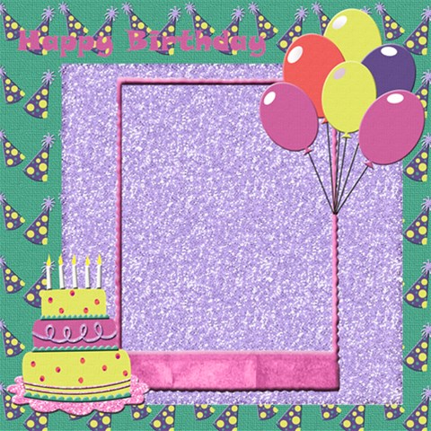 Happy Birthday By Touched By A Butterfly 12 x12  Scrapbook Page - 1