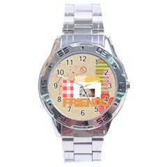 friends - Stainless Steel Analogue Watch