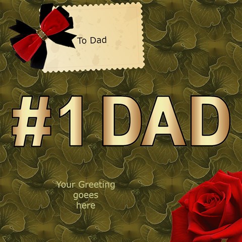 To Dad 3d Card By Deborah Inside