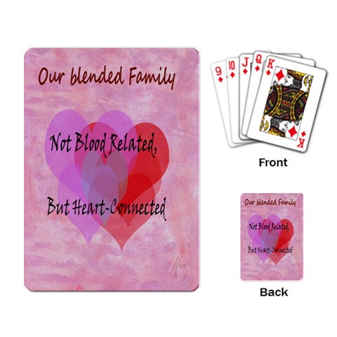 Blended Family Playing Cards By Anne Bruno Back