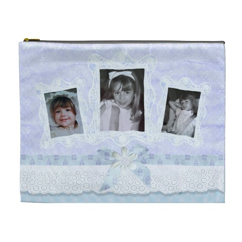 Triple Frame Family Cosmetic Bag By Claire Mcallen Front