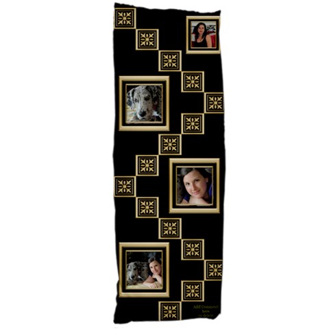 Black And Gold Body Pillow By Deborah Body Pillow Case