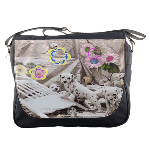 Puppy Love Messenger Bag By Birkie Front