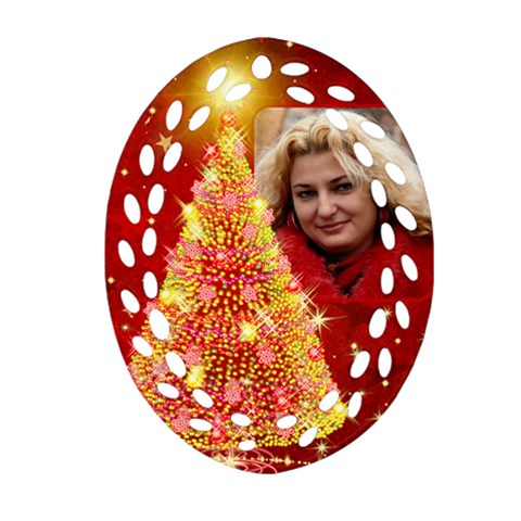 O Christmas Tree Filigree Ornament By Deborah Front