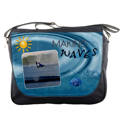 Making Waves Messenger Bag By Lil Front