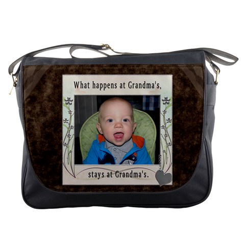Grandmas Messenger Bag By Lil Front
