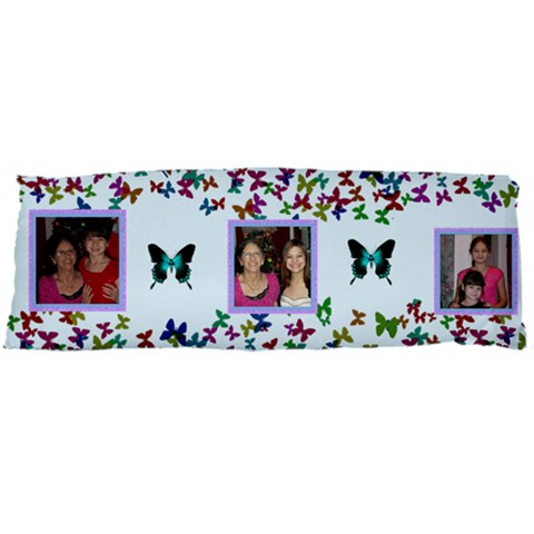 Butterfly Boarder Body Pillowcase By Kim Blair Front