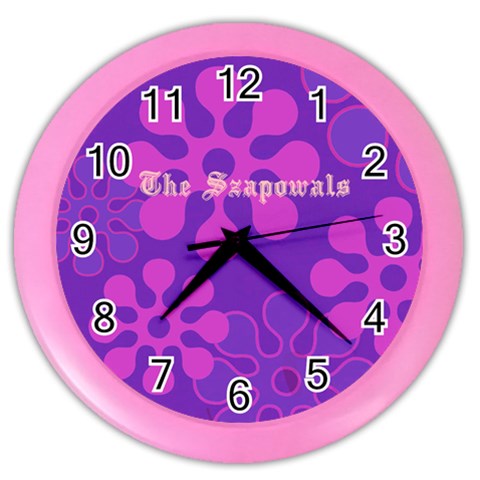 Purple Contemporary Clock By Kim Blair Front