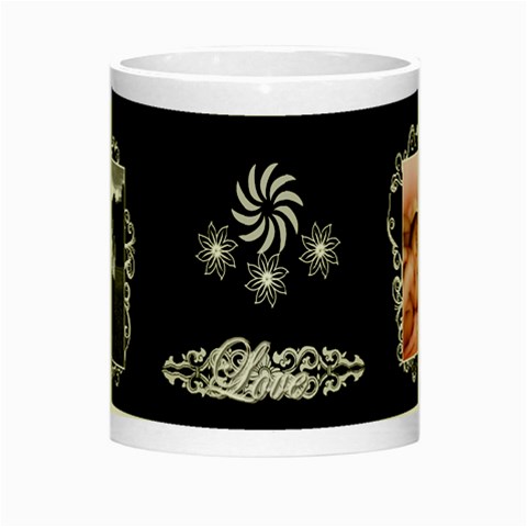 Black White Frill Night Luminous Mug By Ellan Center