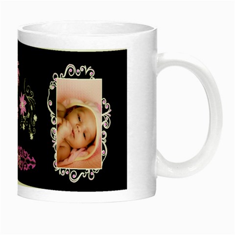Baby Girl Frill Night Luminous Mug By Ellan Right