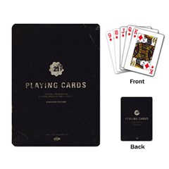 Fallout - Vault 21 Black Single Design - Playing Cards Single Design (Rectangle)