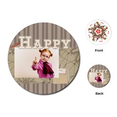 happy days - Playing Cards Single Design (Round)