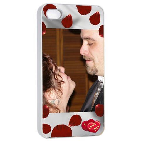 I Love You Apple 4/4s Seamless Case White By Kim Blair Front