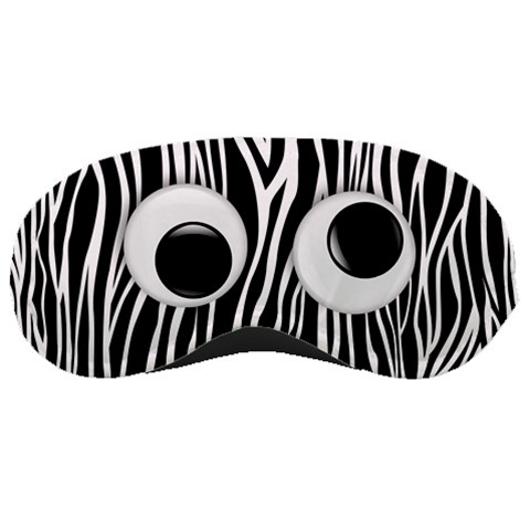 Funny, Goofy Eyes/zebra Sleeping Mask By Mikki Front
