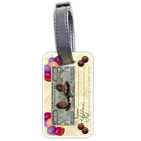 Million Dollars Luggage Tag By Malky Front
