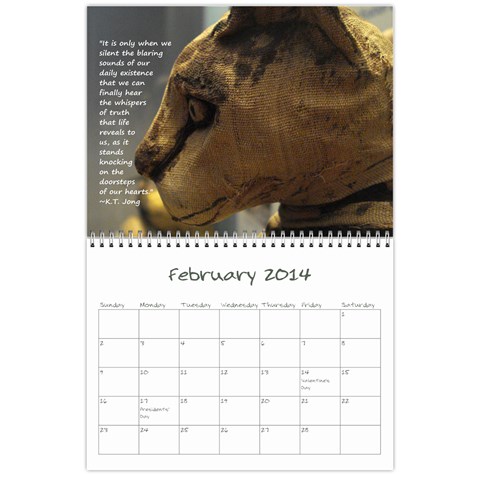 2013 Sam Fisher 18 Month Calendar By Alina Waring Feb 2014