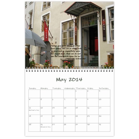 2013 Sam Fisher 18 Month Calendar By Alina Waring May 2014