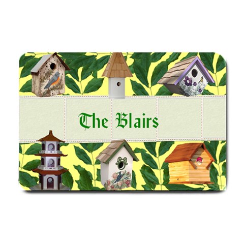 Bird Houses Small Doormat Can Also Be Used As Bath Mat By Kim Blair 24 x16  Door Mat