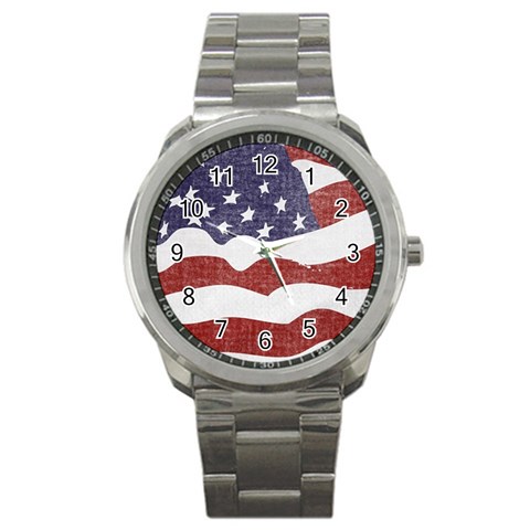 Flag Sport Metal Watch By Eleanor Norsworthy Front